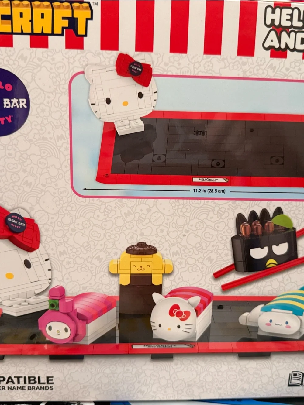 Hello Kitty Sushi Play Set - Red, Pink, White, Black, Yellow building blocks